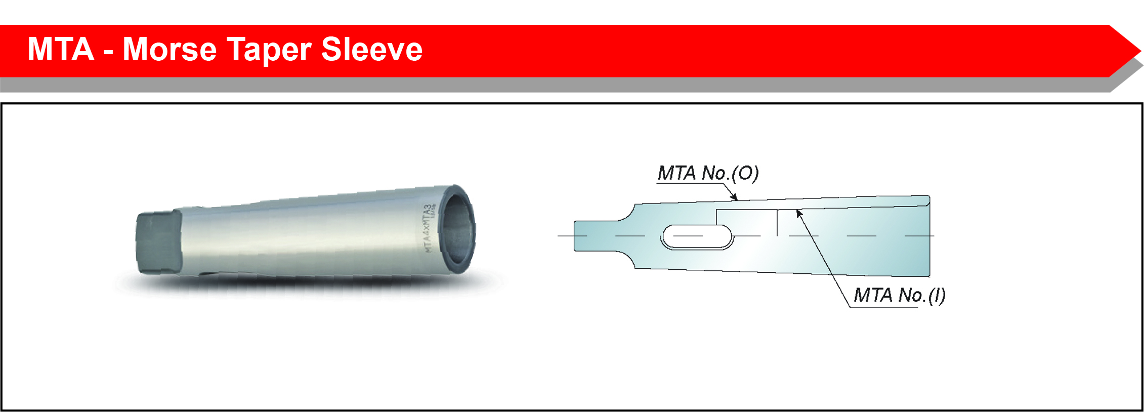 MTA - Morse Taper Sleeve