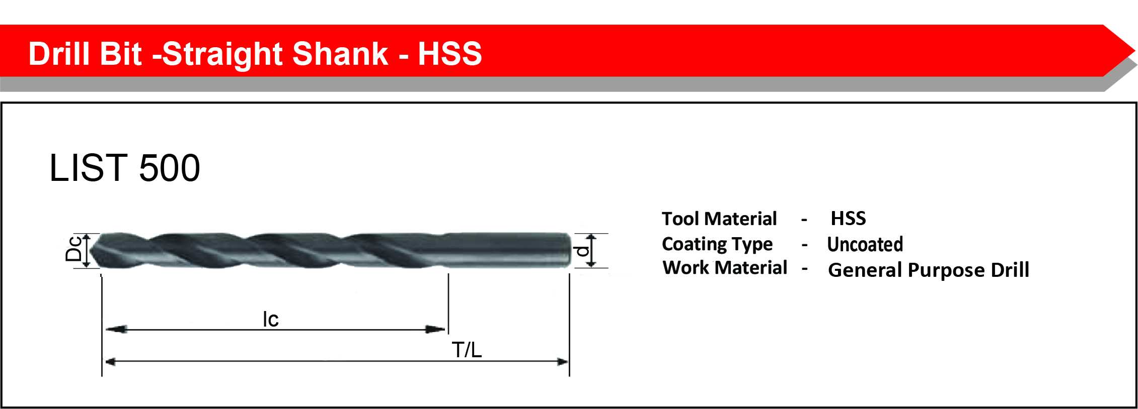 Dill Bit -12.3 mm L-500