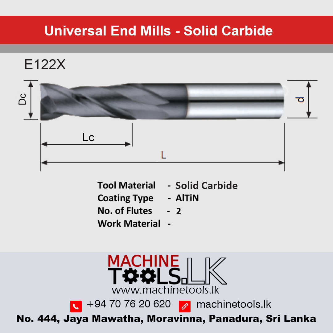 Finishing End Mill-16.0 MM Solid Carbide E122X