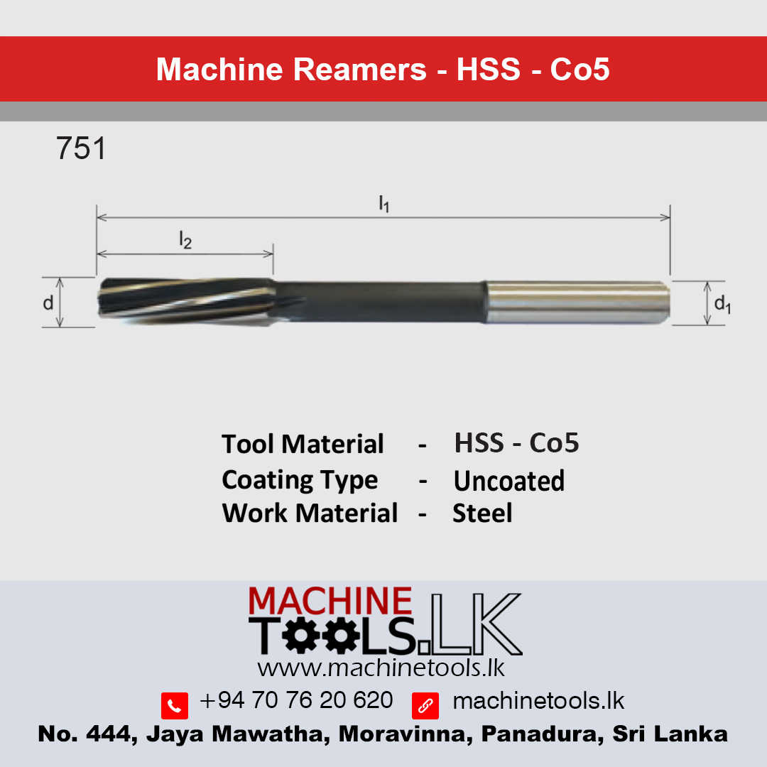 Machine Reamers-5.5 MM HSS-Co5 7510550